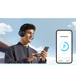 هدفون بی‌سیم انکر مدل Space One با نویز کنسلینگ فعال (ANC)، درگاه شارژ USB Type-C، مقاوم در برابر رطوبت و عرق
