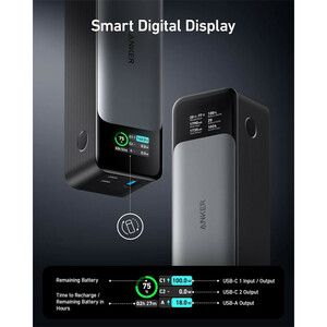 پاوربانک  140 وات انکر Anker 737 A1289  ظرفیت 24000 میلی آمپر ساعت