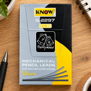 نوک مداد نوکی کنو KNOW مدل G-2297 سایز 0.7 میلی‌متر 2B (بسته 12 عددی چک شود)