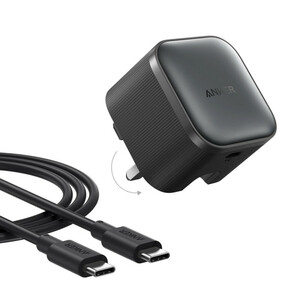 شارژر دیواری 45 وات انکر مدل A2692 به همراه کابل تبدیل USB-C
