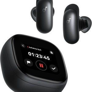 هندزفری بلوتوثی انکر Soundcore Liberty 5 Pro Max D1204 اورجینال با نویز کنسلینگ هوشمند و کیس نمایشگر دار AMOLED