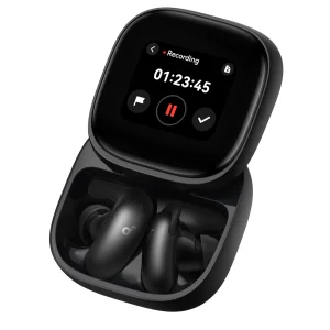 هندزفری بلوتوثی انکر Soundcore Liberty 5 Pro Max D1204 اورجینال با نویز کنسلینگ هوشمند و کیس نمایشگر دار AMOLED