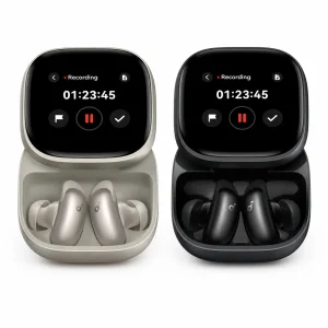 هندزفری بلوتوثی انکر Soundcore Liberty 5 Pro Max D1204 اورجینال با نویز کنسلینگ هوشمند و کیس نمایشگر دار AMOLED