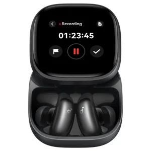 هندزفری بلوتوثی انکر Soundcore Liberty 5 Pro Max D1204 اورجینال با نویز کنسلینگ هوشمند و کیس نمایشگر دار AMOLED