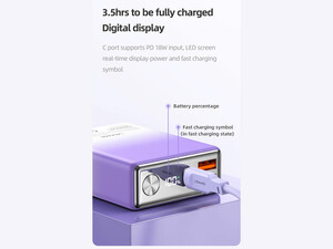 پاوربانک شارژ سریع تایپ سی و یو اس بی 20 وات 10000 یوسامز Usams US-CD192 PD20W 10000mAh Fast Charging Power Bank