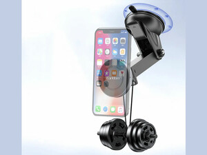 هولدر گوشی موبایل مگنتی بازو بلند داشبوردی ارلدام Earldom ET-EH211 Magsafe Smartphone Holder with Suction Cup for Car