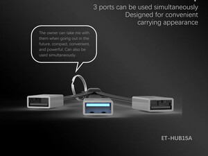 هرید بهترین مبدل او‌تی‌جی سه سر ارلدام Earldom ET-HUB15A 3 in 1 usb otg adapter usb3.0 to usb3.0 hub