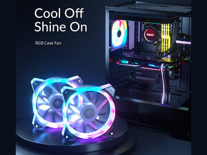 فروش فن خنک کننده کیس اوریکو ORICO CSF-2SY Double Lighting Loops RGB Case Fan with Remoter Controller