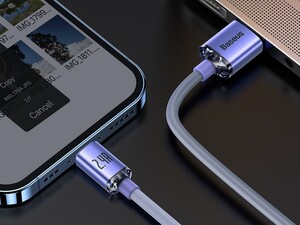 کابل لایتنینگ 1.2 متری بیسوس  Baseus CAJY000001 Crystal Shine 1.2m Lightning Cable