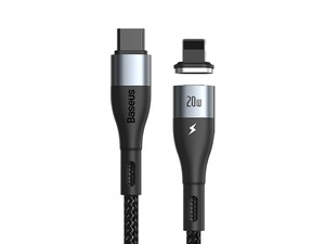 کابل آهنربایی دوسر تایپ سی سریع بیسوس Baseus Zinc Magnetic Type-C to iP PD 20W Cable 2m