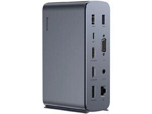 داک استیشن بیسوس Baseus UnionJoy Pro 17-Port Four-Screen Multifunctional HUB Docking Station WKSP090013
