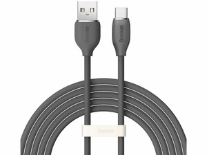 سیم شارژر سریع یواس‌بی به تایپ‌سی طول  2متر با توان100وات بیسوس Baseus USB to Type-C fast charging cable 2 meters long with 100 watts power CAGD010103
