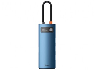 هاب 6 پورت بیسوس Baseus Metal Gleam 6 in 1 Multifunctional Type-C HUB WKWG000003