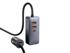 شارژر فندکی 4 پورت بیسوس Baseus Share Together Fast Car Charger 120W CCBT-B0G