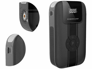 پاوربانک، جامپ استارتر و کمپرسور باد 11200 میلی آمپر Powerology Jump Starter With Air Compressor PPBCHA13