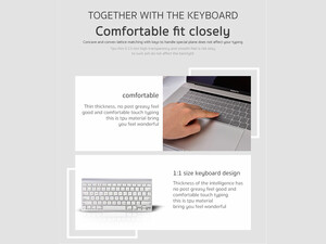 Coteetci Keyboard skin TPU ultra slim  MB1012