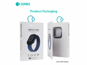 محافظ صفحه نمایش اپل واچ سری 7 کوتتسی Coteetci iWatch 7 protection case 25008-BK