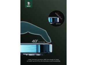 Green 9H Steve Glass Strong Full Screen Protector For Apple iPhone 12 Pro Max