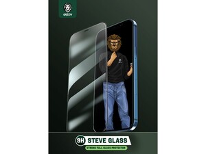 Green 9H Steve Glass Strong Full Screen Protector For Apple iPhone 12 Pro Max