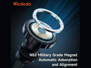 هولدر و شارژر وایرلس خودرو مک دودو Mcdodo Atmosphere Light Magnetic Car Charger CH-512