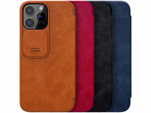کیف چرمی نیلکین آیفون 13 پرومکس Nillkin Apple iPhone 13 Pro Max Qin leather case