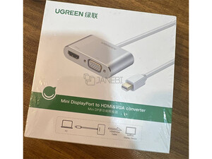 فروش مبدل مینی دیسپلی پورت به وی جی ای و اچ دی ام آی یوگرین Ugreen Mini Displayport Lightning to HDMI VGA Converter Adapter_J43