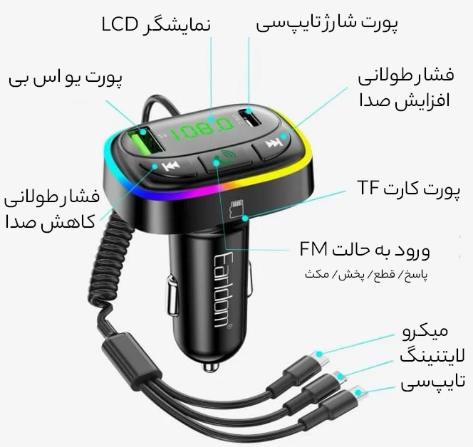 ساختار شارژر موبایل خودرویی