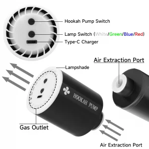 قلیان چاق کن هوکا پمپ | Hookah Electronic Air Pump