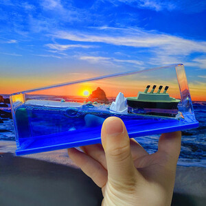 دکوری مدل کشتی معلق Cruise Ship Fluid Drift Bottle