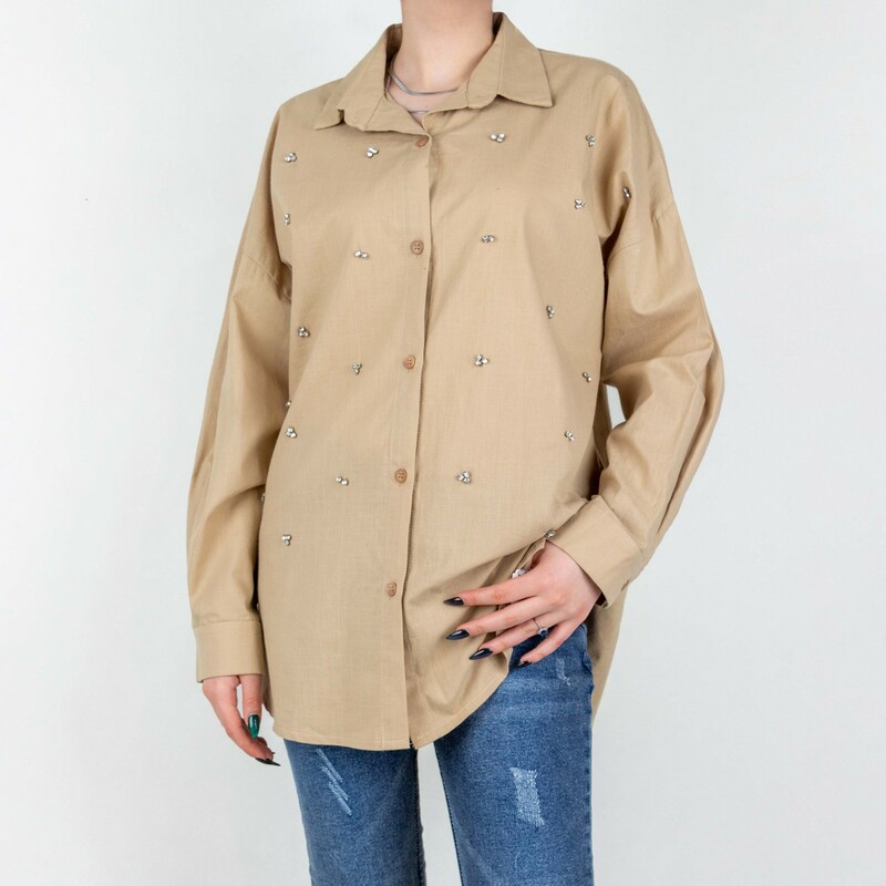 شومیز لینن زنانه 1492