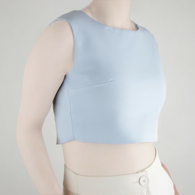 کراپ زنانه از برند m2 در جنس مازراتی