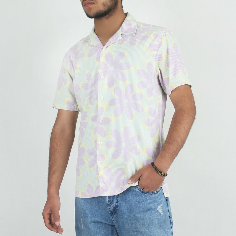 پیراهن گل دار مردانه