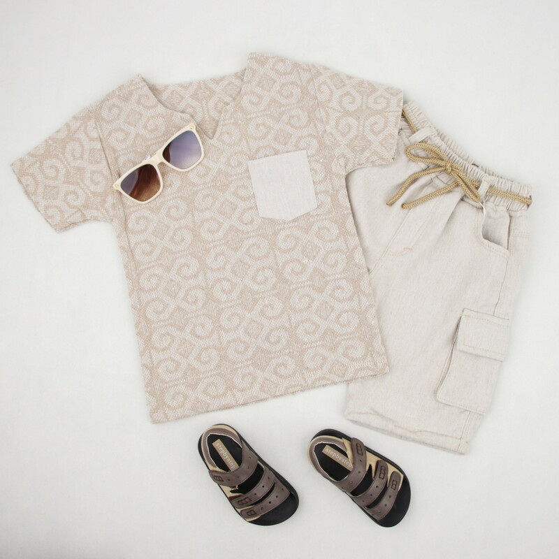 تیشرت و شلوارک پسرانه طرحدار