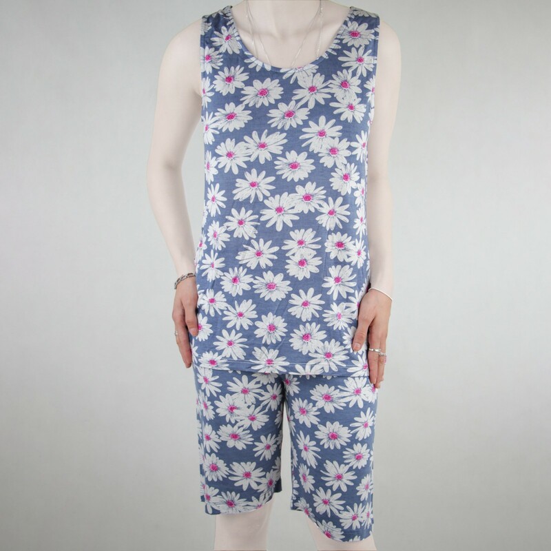 ست شلوارک و تاپ زنانه گل دار