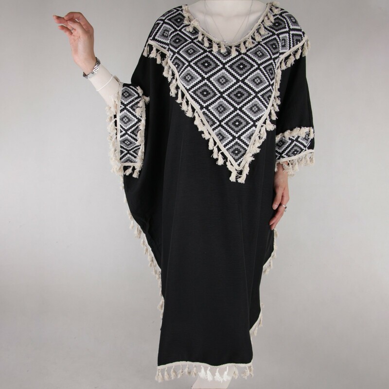 کفتان زنانه یقه هفتی دور یقه لوزی