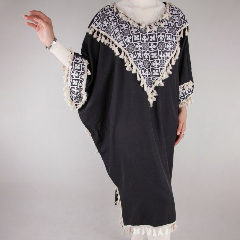 کفتان زنانه یقه هفتی دور یقه گل