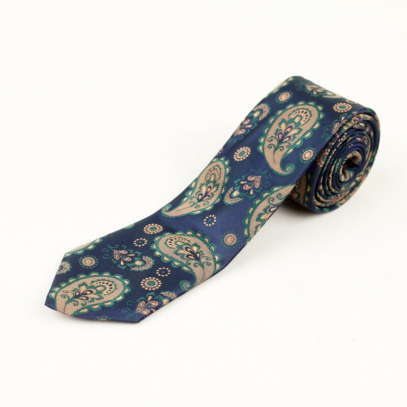 کروات مردانه دو لایه بته جقه سرمه ای  PIEXXO BUTTI