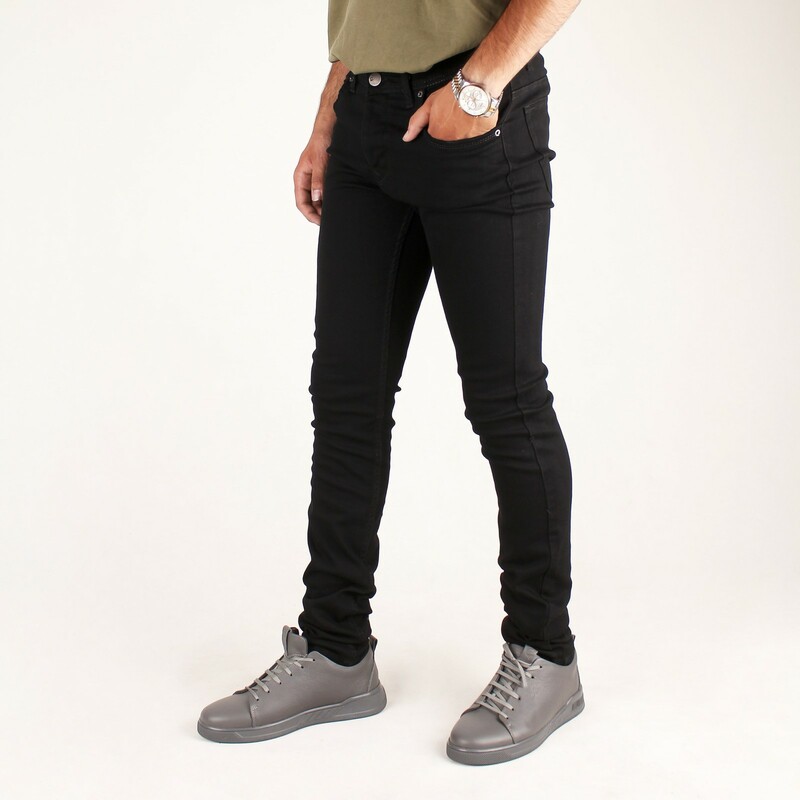 شلوار جین دکمه ای مردانه CKJ مشکی