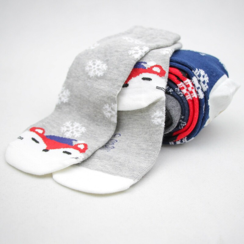 جوراب بچه گانه سفید طرح روباه CHICCO