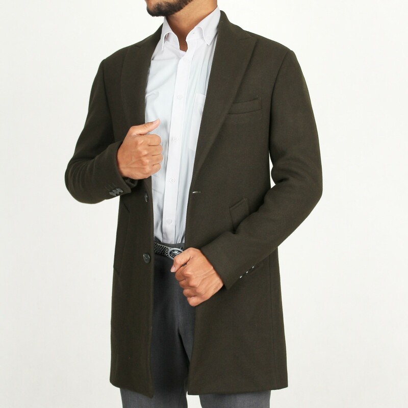 پالتو  مردانه از برند cermony مدل فوتر دودکمه ایتالیایی