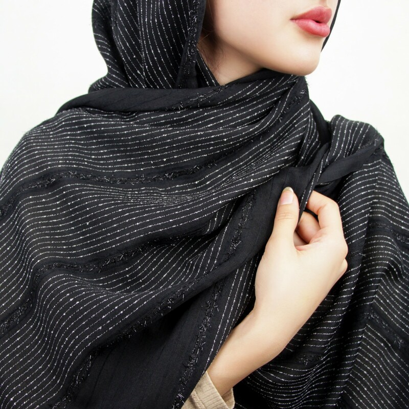 شال زنانه خط چین