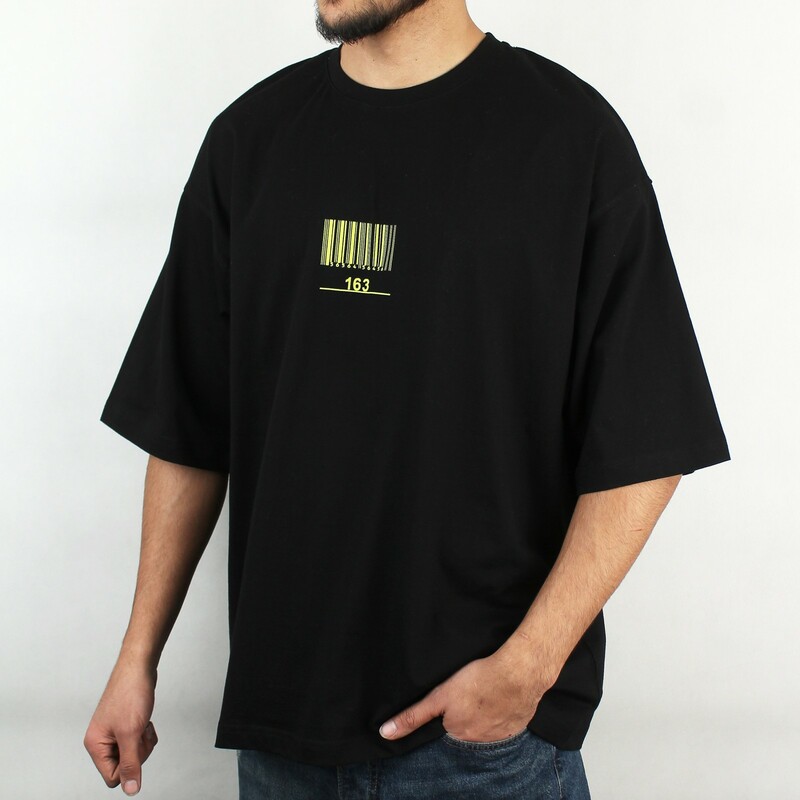 تیشرت مردانه سایز بزرگ طرح بارکد