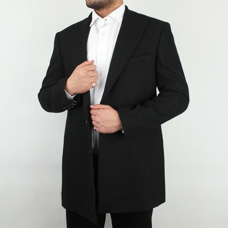 پالتو مردانه از برند score miohail مشکی