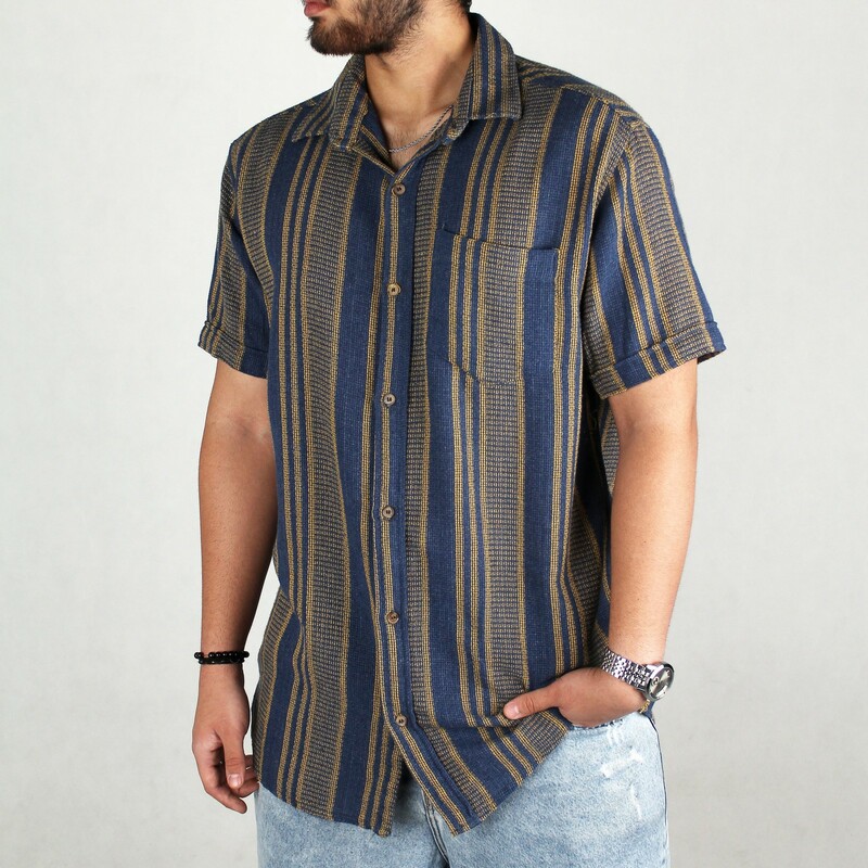 پیراهن مردانه آستین کوتاه قواره دار برند زارا