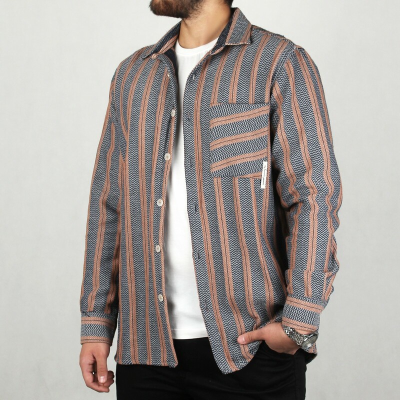 پیراهن مردانه پشمی تک جیب مراکش