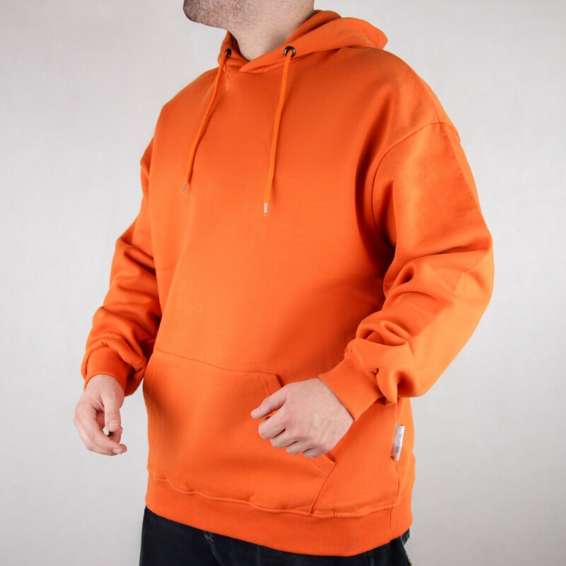هودی مردانه قواره دار نارنجی