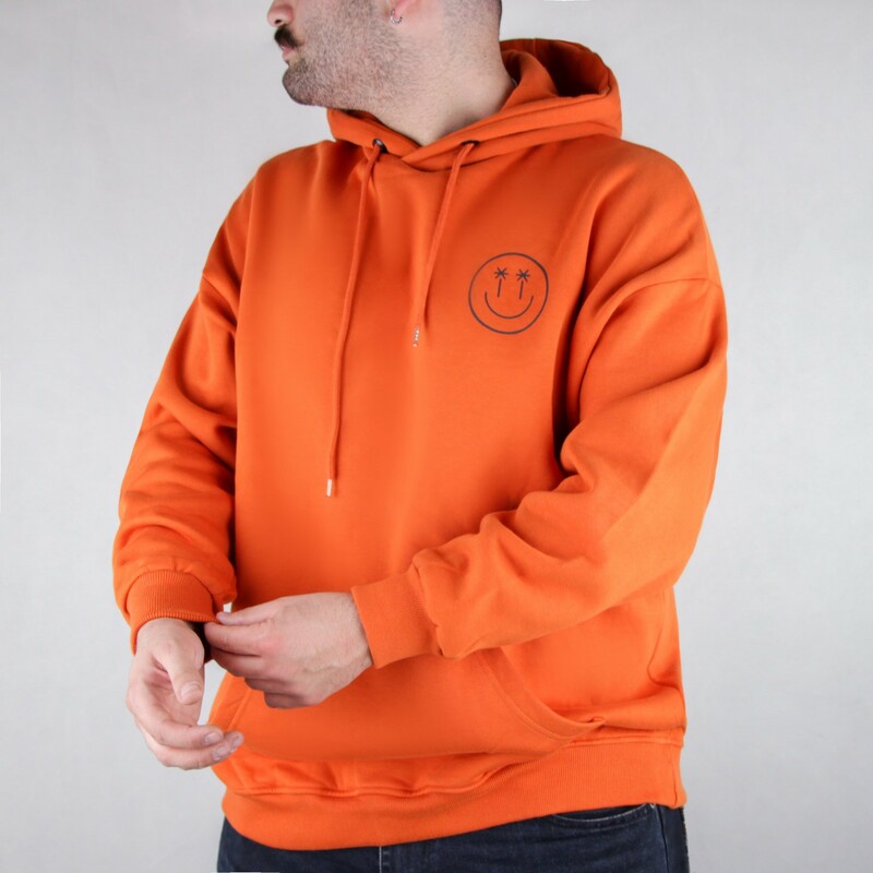 هودی مردانه قواره دار طرح لبخند