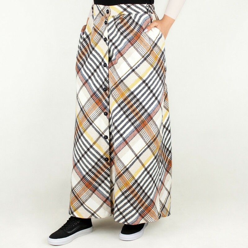 دامن زنانه پشمی جیب دار NIZEL