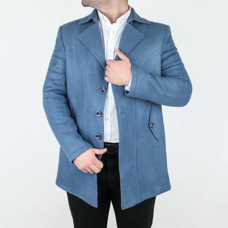 پالتو مردانه فوتر صابری سه دکمه