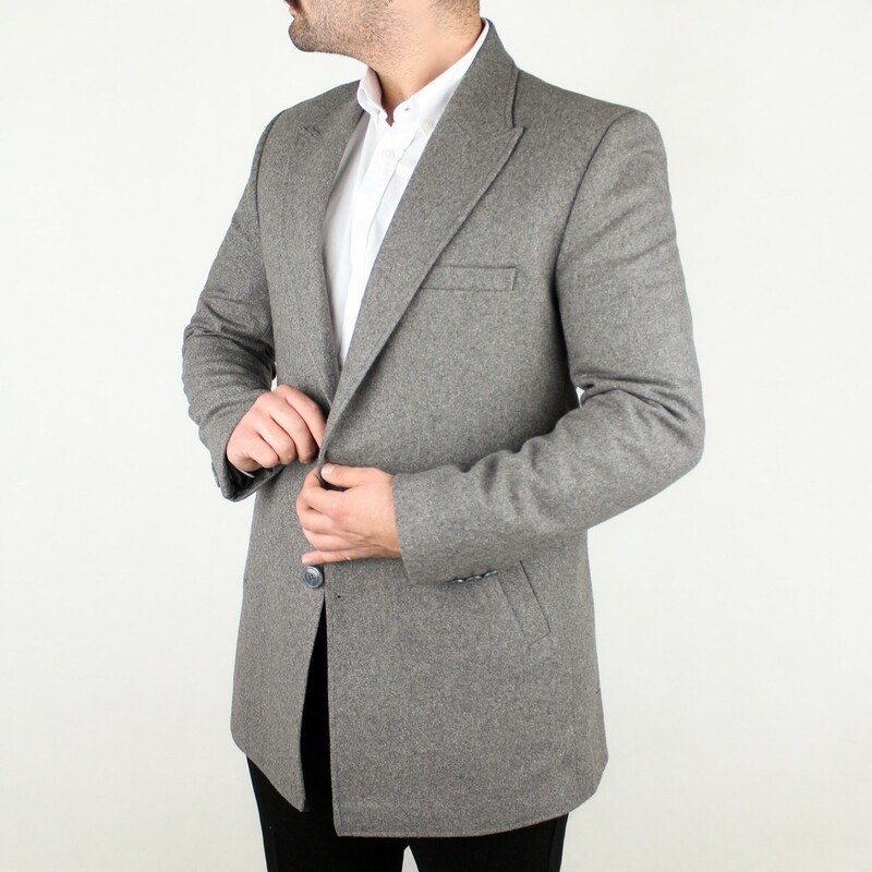 پالتو مردانه فوتر CEMDEN خاکستری